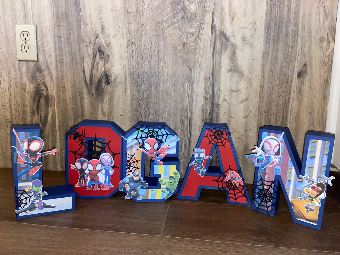 Spidey and his amazing friends 3Dletters