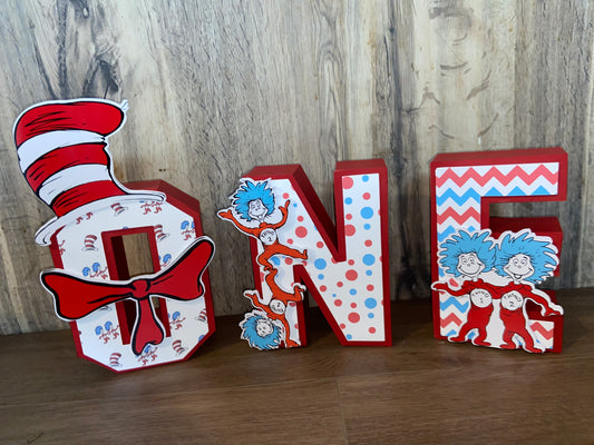 Dr. Suess 3D letters