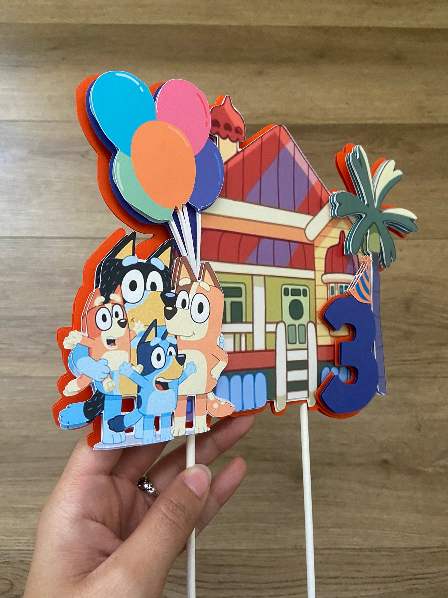 Bluey Cake Topper