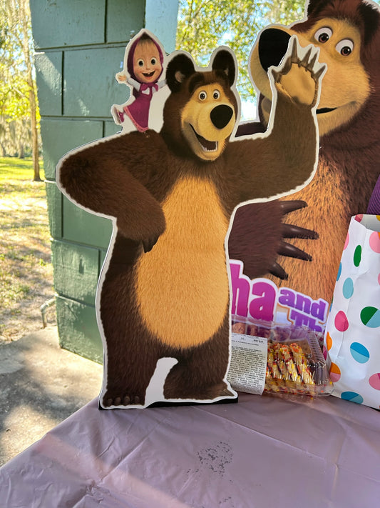 Masha and bear Party Props