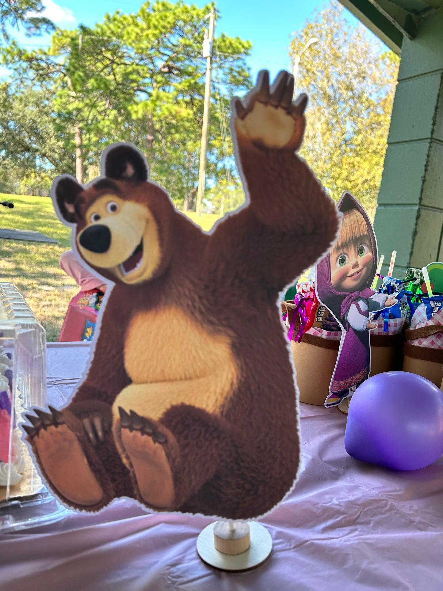 Masha and bear Party Props
